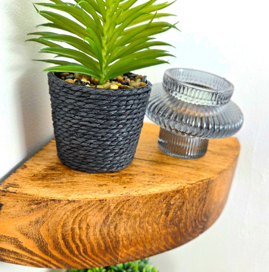 Rustic Round Corner Shelf
