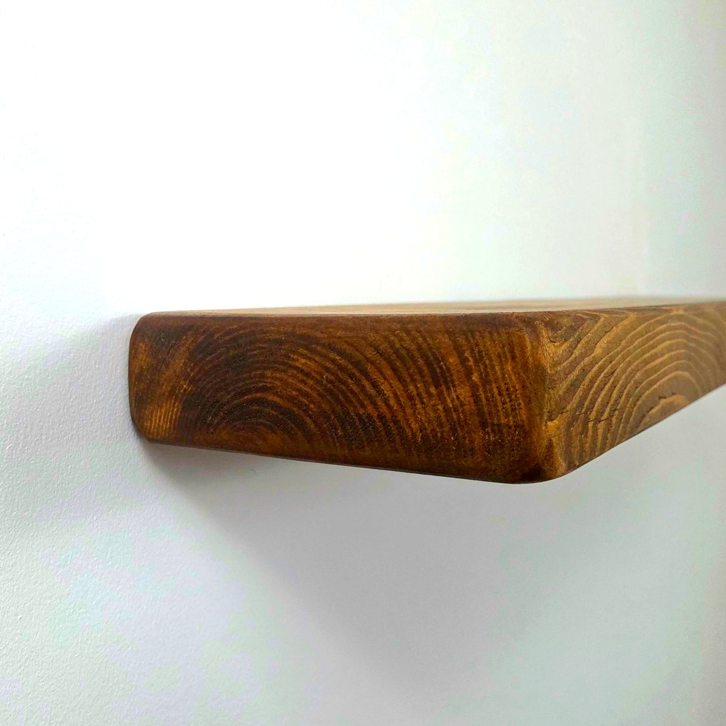 Rustic Floating Shelf | 15cm Depth | Dark Oak