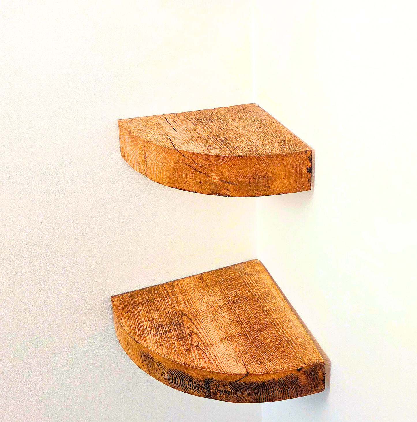 Rustic Round Corner Shelf