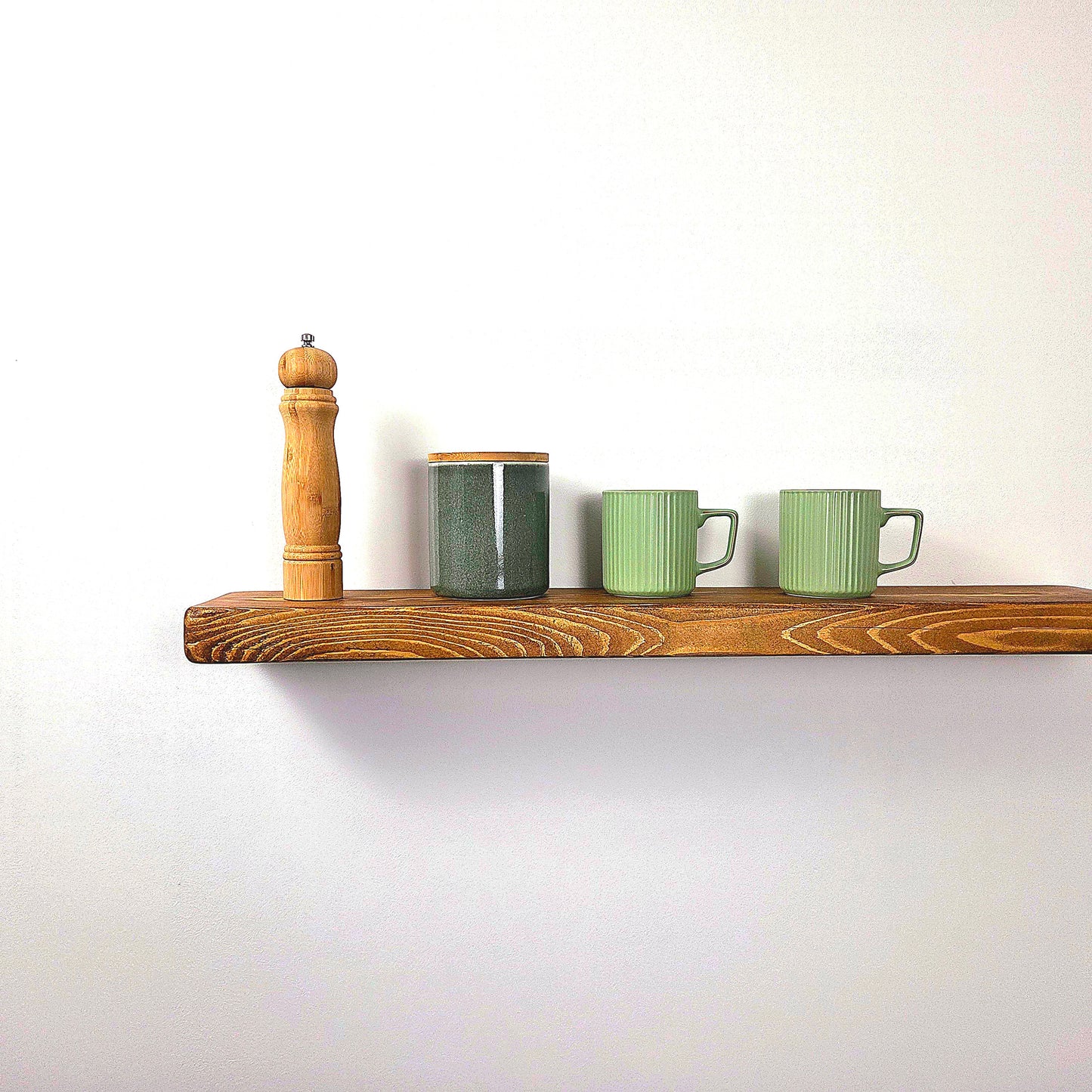 Rustic Floating Shelf | 15cm Depth | Dark Oak