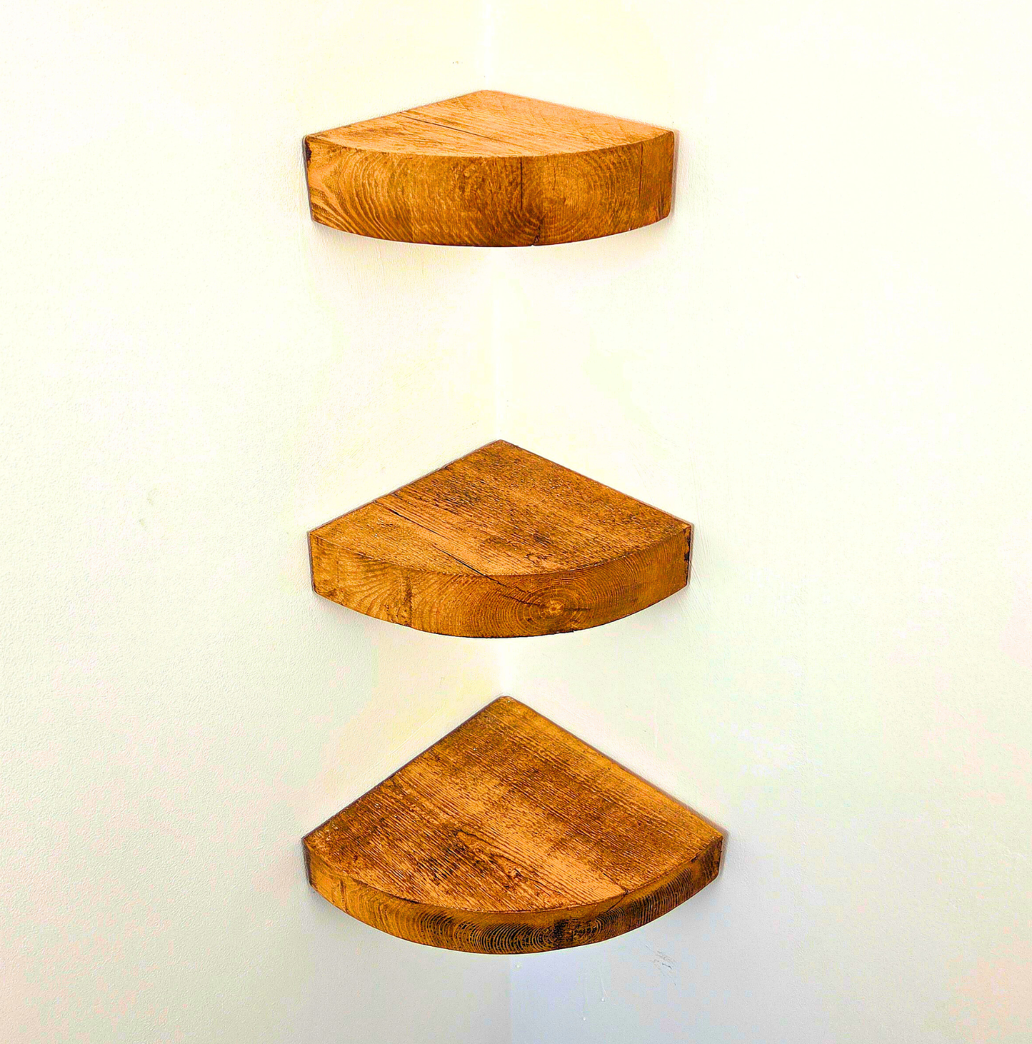 Rustic Round Corner Shelf