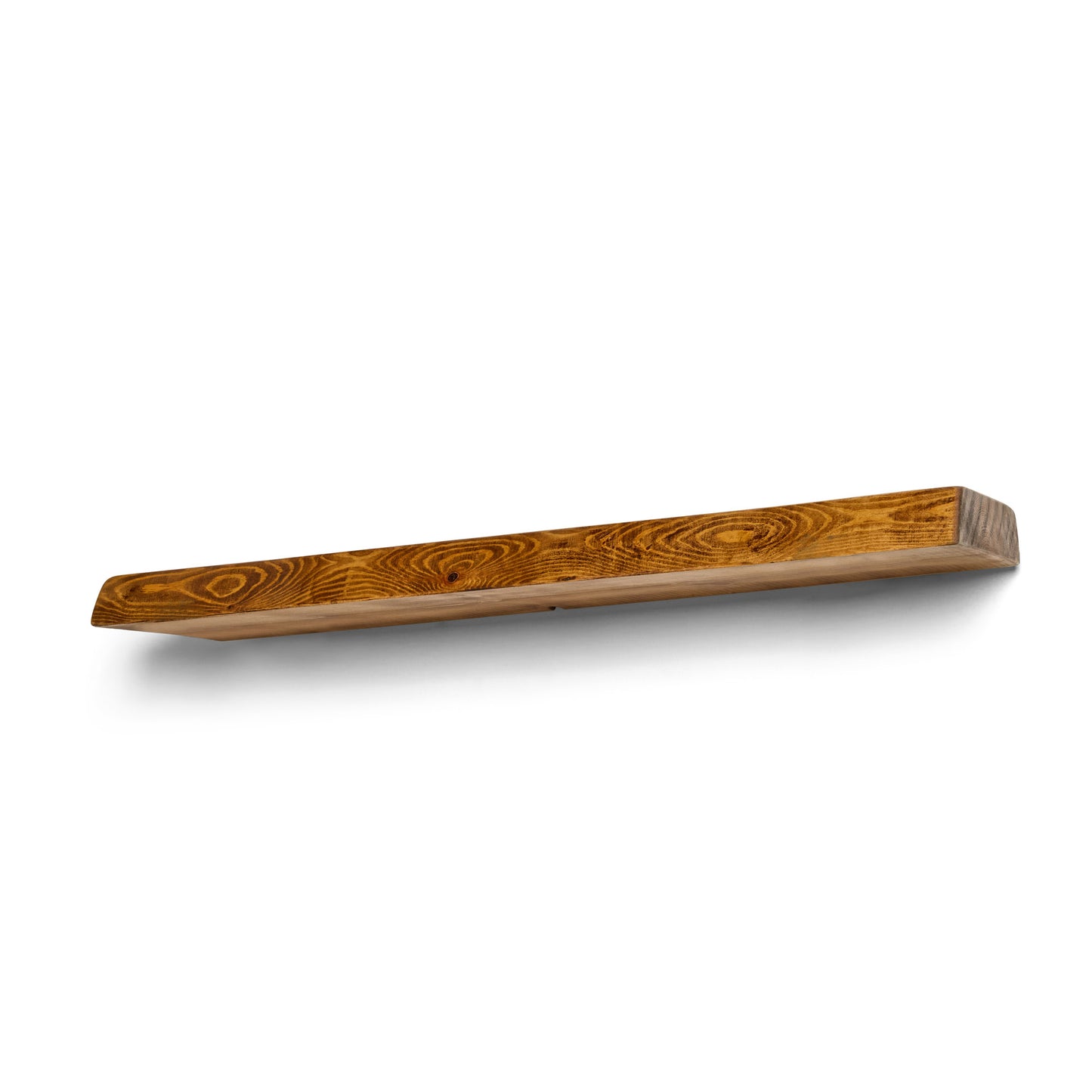 Rustic Live Edge Floating Shelf | 22cm Depth