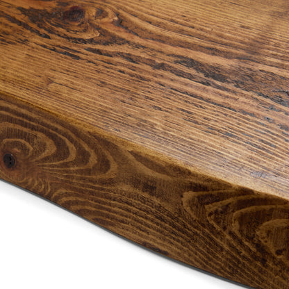 Rustic Live Edge Floating Shelf | 22cm Depth