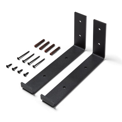 Rustic Wooden Bracket Shelf | 22cm