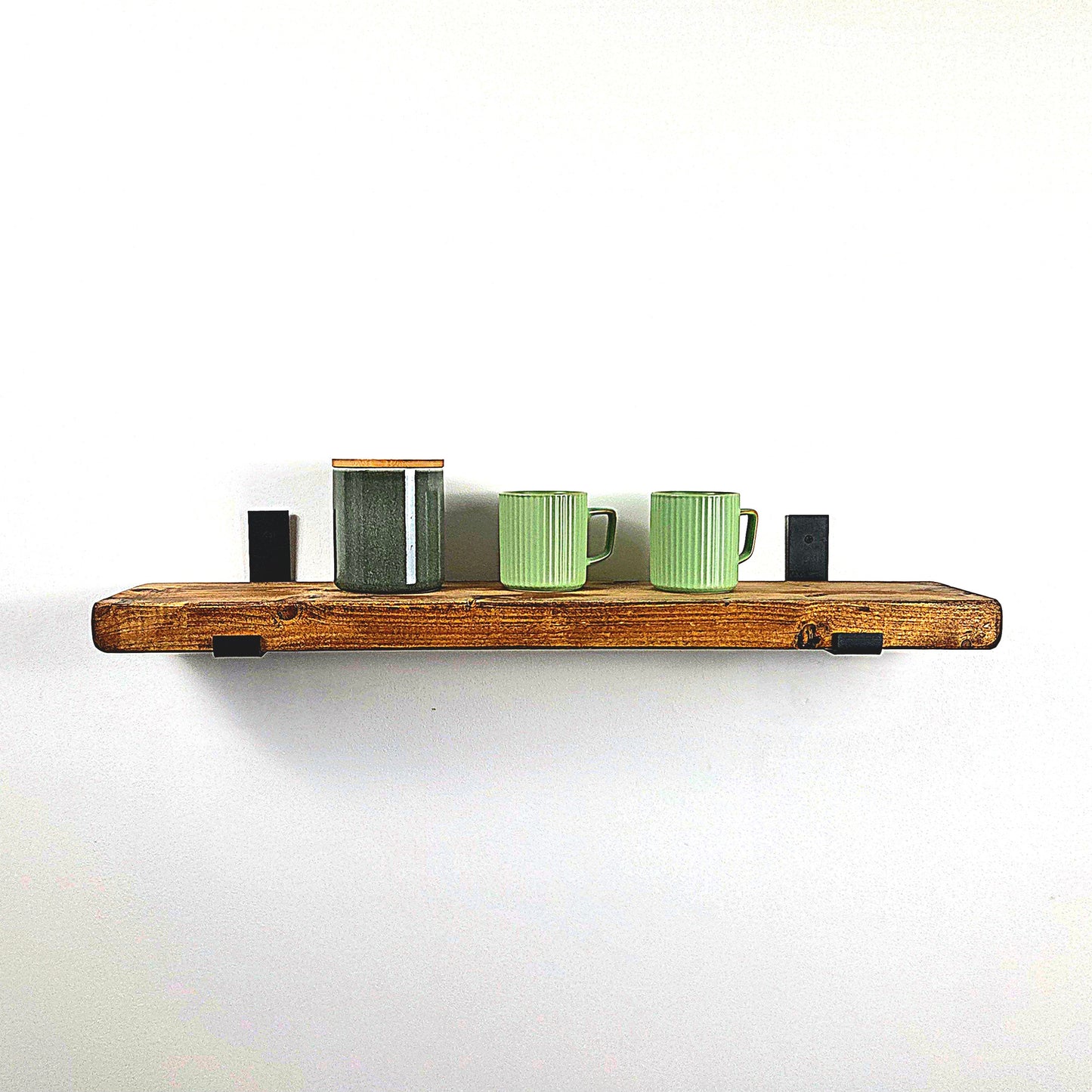 Rustic Wooden Bracket Shelf | 15cm